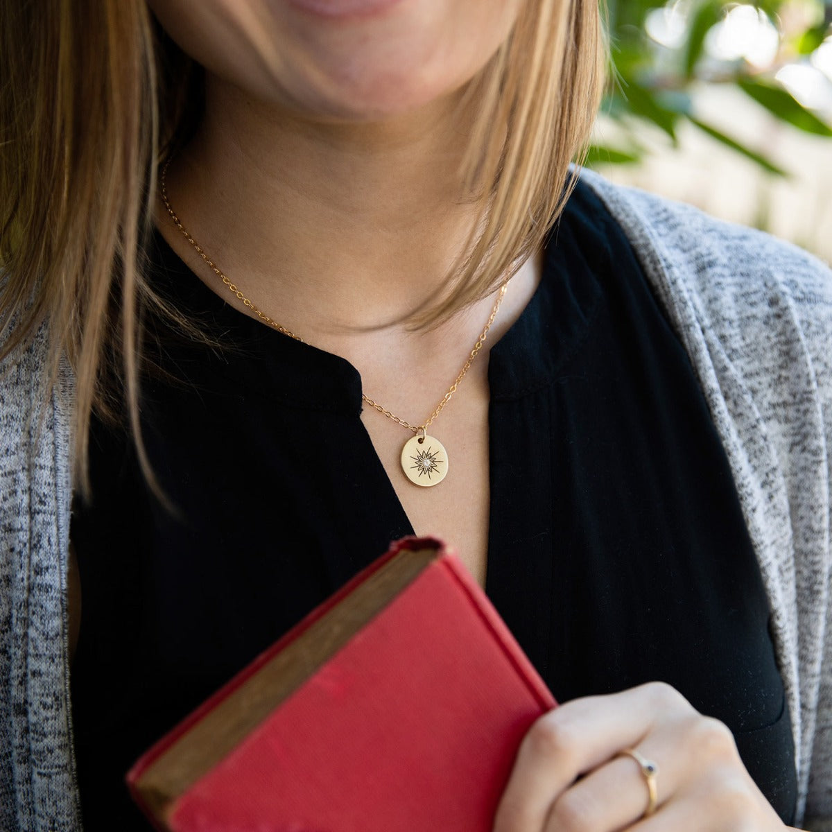 Sunburst Diamond Necklace {10k Gold}