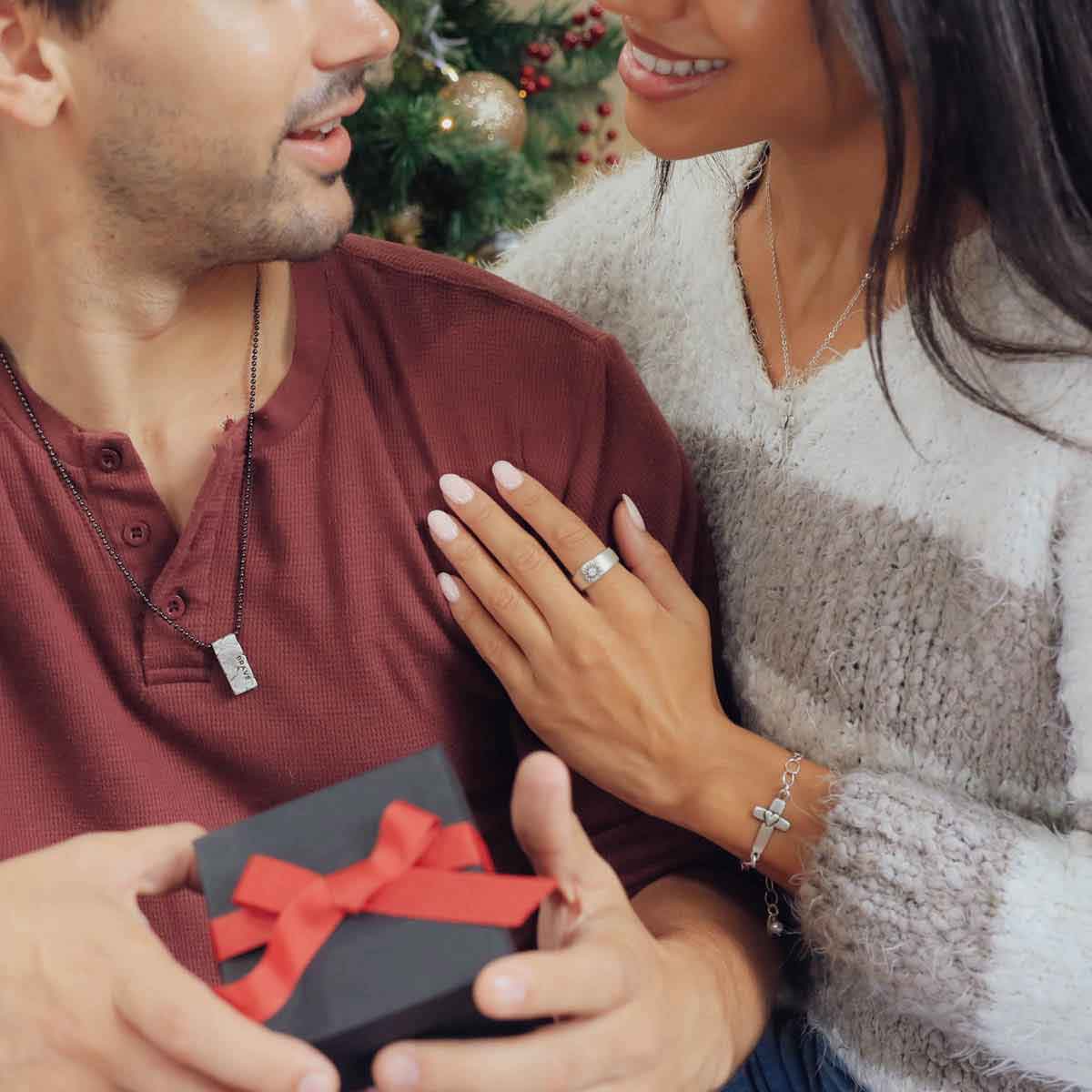 girl wearing sterling silver sunburst ring