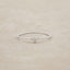 sterling silver sweet love ring - one heart on a marble background