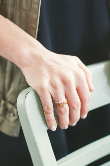 Sweet Love Ring - Two Hearts {Gold Vermeil}