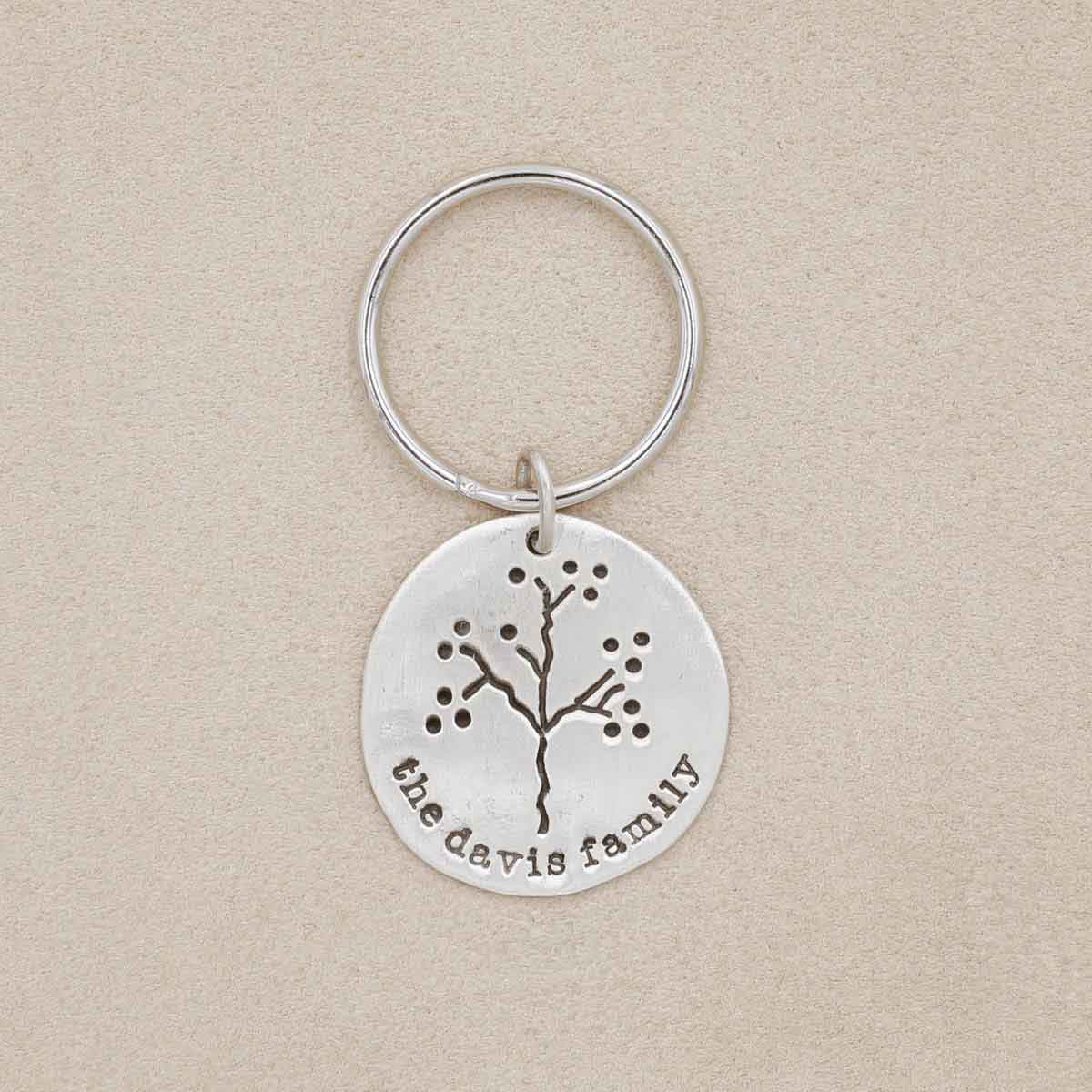 The Original Family Tree Keychain {Sterling Silver}