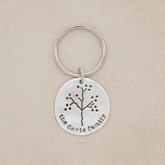 The Original Family Tree Keychain {Sterling Silver}