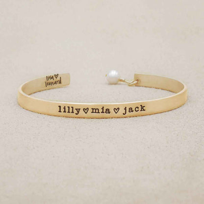 Personalized thin gold cuff 10k gold