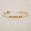 Personalized thin gold cuff 10k gold