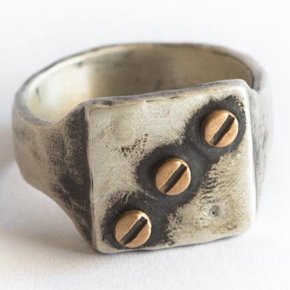 Bonded Rivet Ring [Sterling Silver]