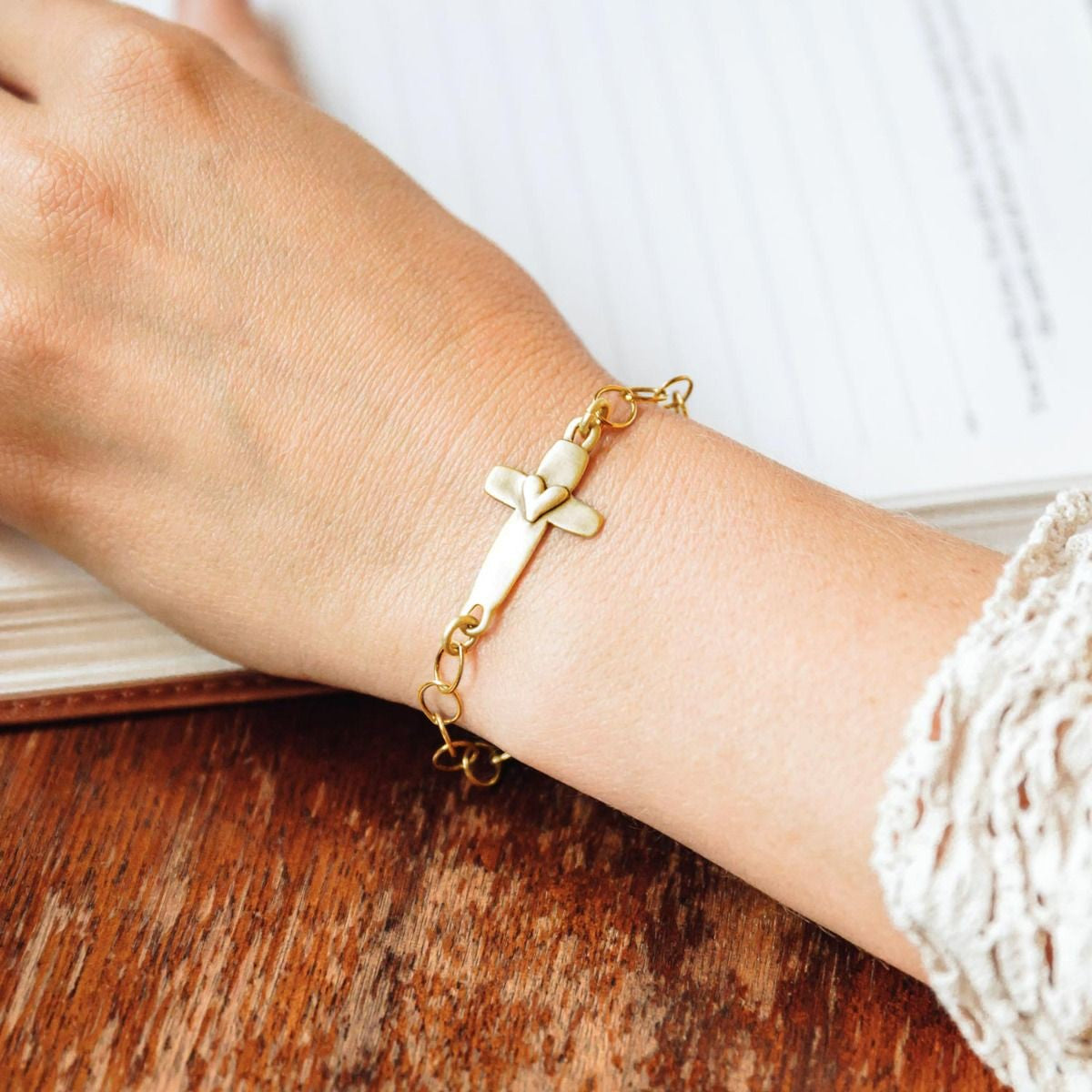 Cross of Faith Bracelet {14k Gold}