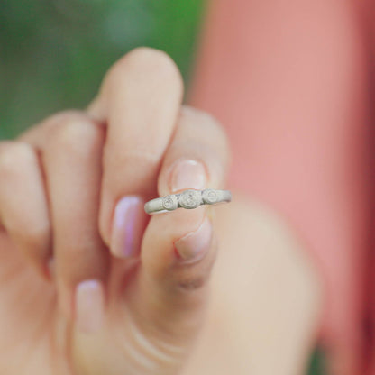 girl wearing a Togetherness ring