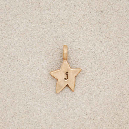 Twinkle Little Star Initial Charm {Bronze}