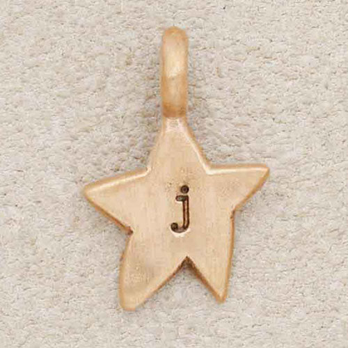 Twinkle Little Star Initial Charm {Bronze}