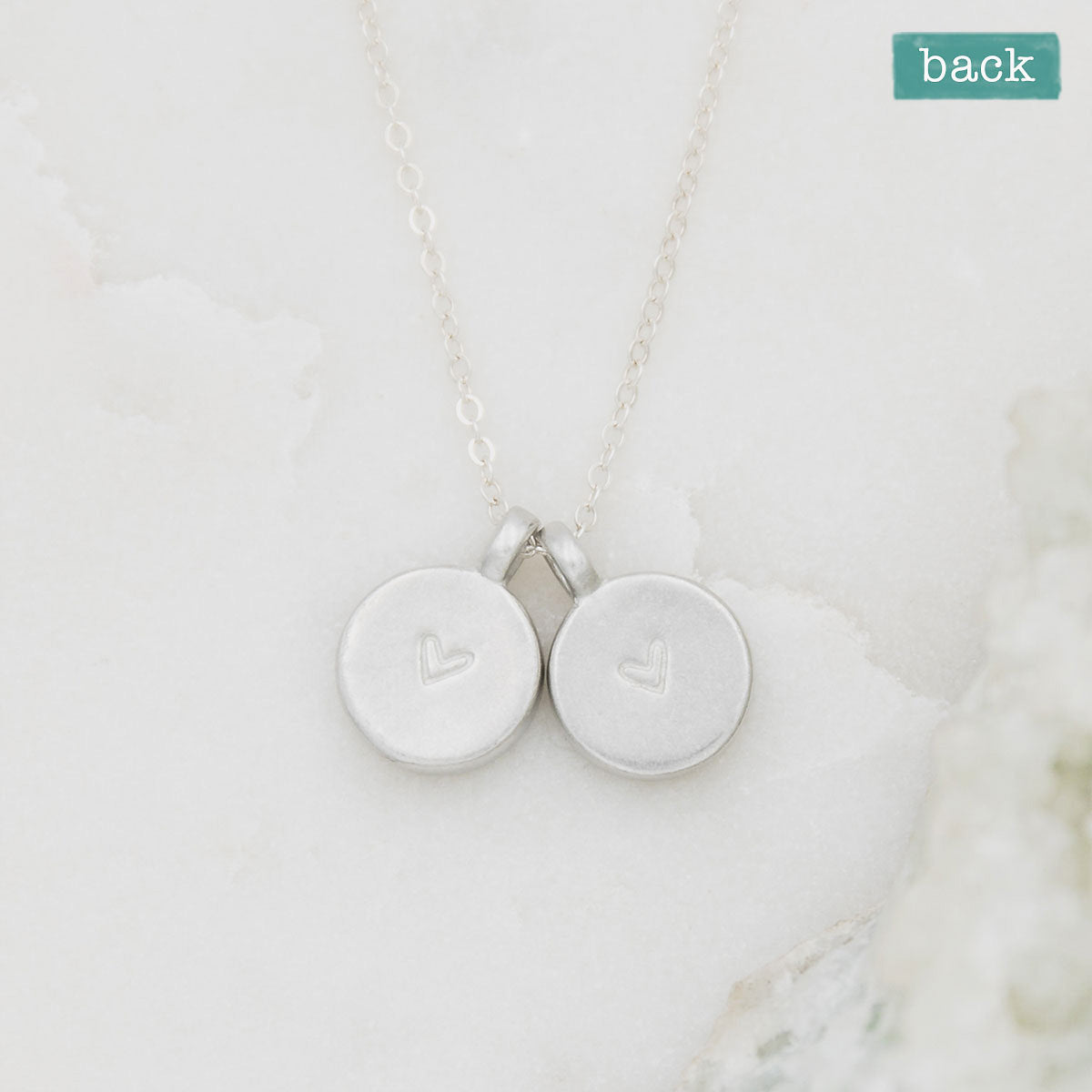 Typewriter Initial Necklace {Pewter}