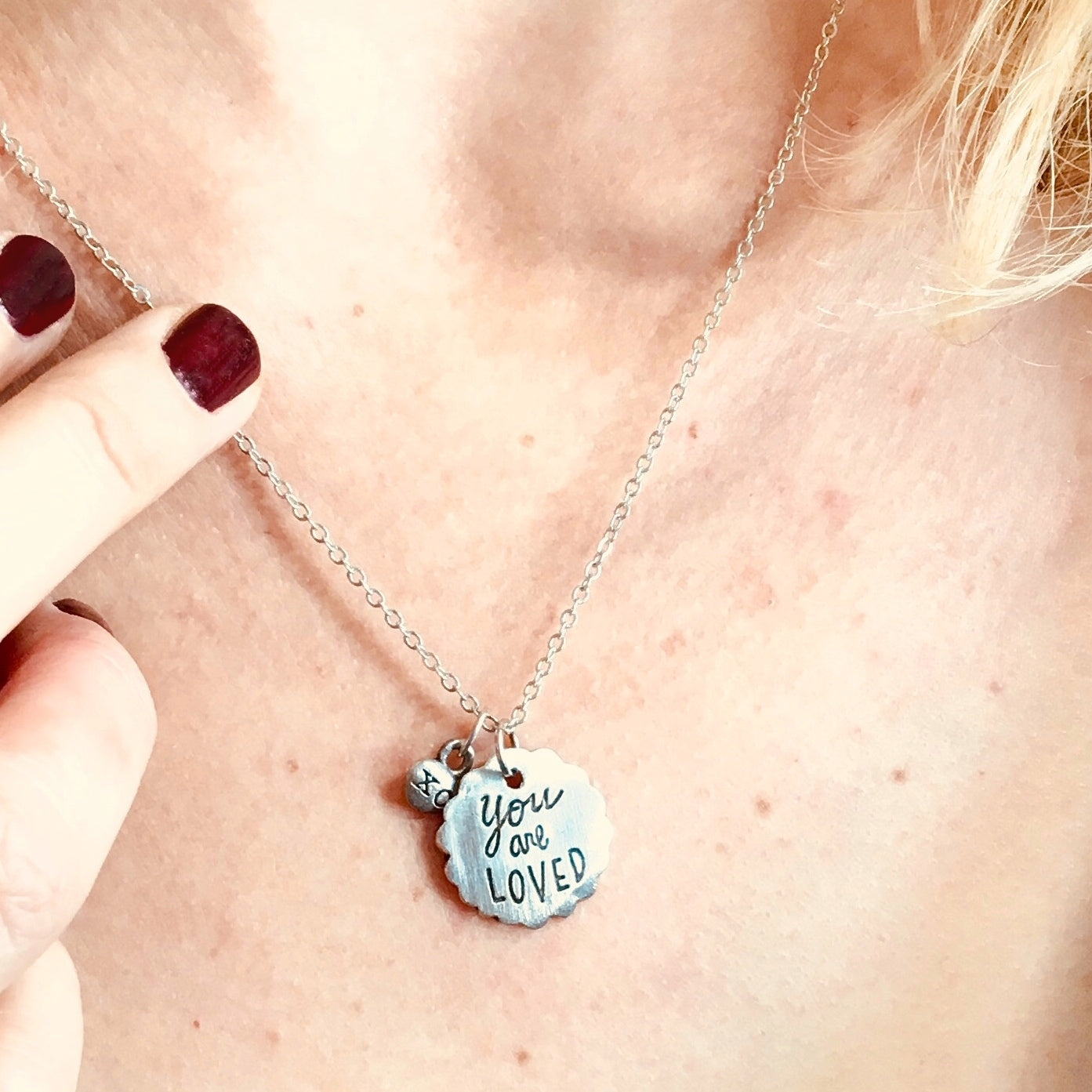 You Are Loved Necklace {Pewter}