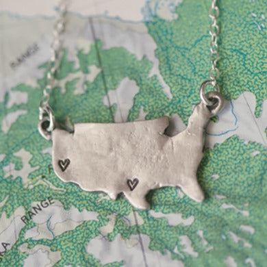 State Of My Heart Necklace {Sterling Silver}