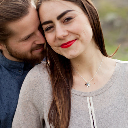 Cherished Hearts Initials Necklace {Sterling Silver}