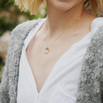 Wild About You Initials Necklace {10k gold}