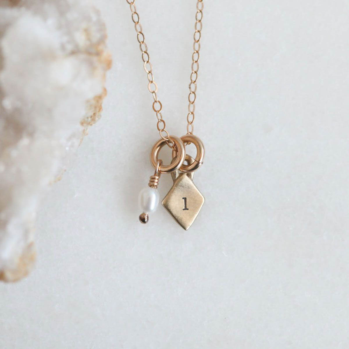 Wild About You Initials Necklace {14k gold}