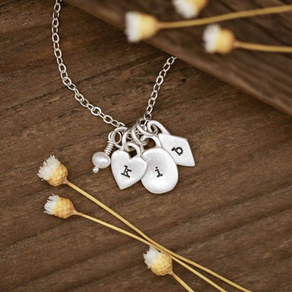 Wild About You Initials Necklace {Sterling Silver}