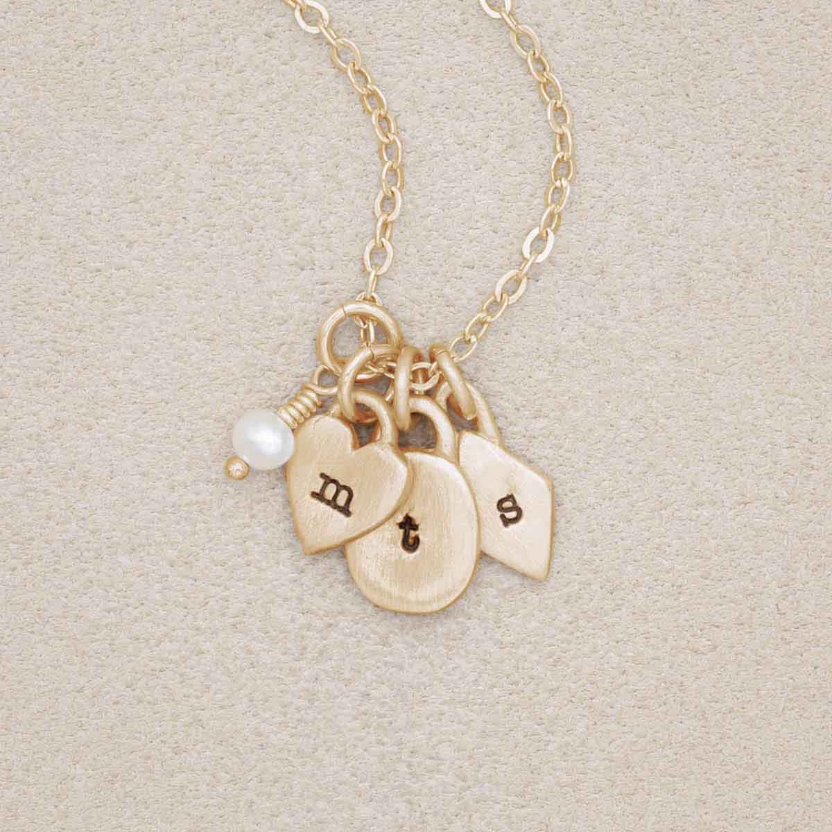 Wild About You Initials Necklace {14k gold}