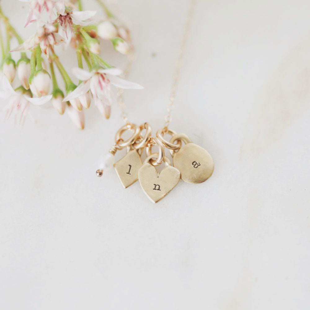 Wild About You Initials Necklace {10k gold}