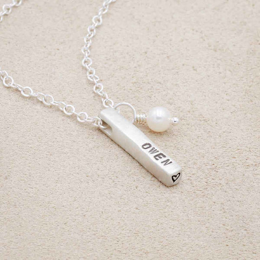 Word of the Year Necklace - 1 Side {Sterling Silver}