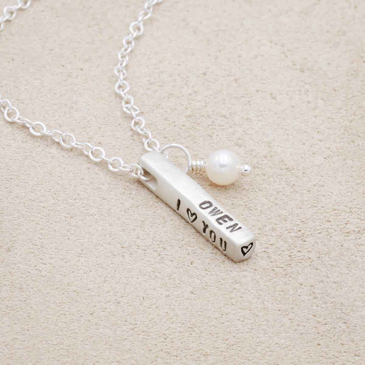 Word of the Year Necklace - 3 Sides {Sterling Silver}