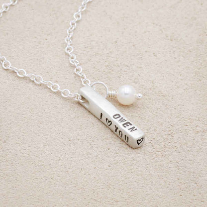 Word of the Year Necklace - 3 Sides {Sterling Silver}