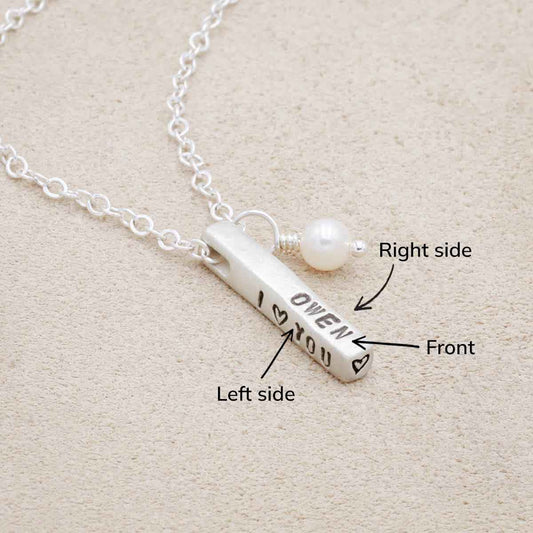 Word of the Year Necklace - 3 Sides {Sterling Silver}