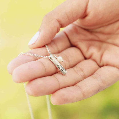 Word of the Year Necklace - 3 Sides {Sterling Silver}