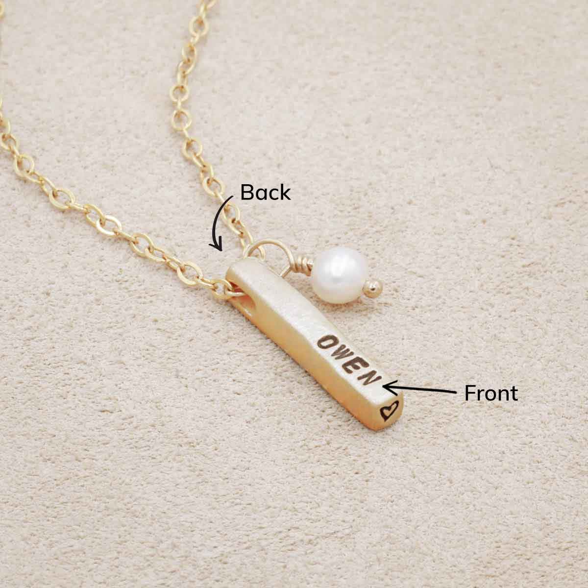 Word of the Year Necklace - 2 sides {14k Gold}