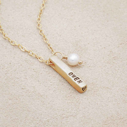 Word of the Year Necklace - 1 side {10k Gold}