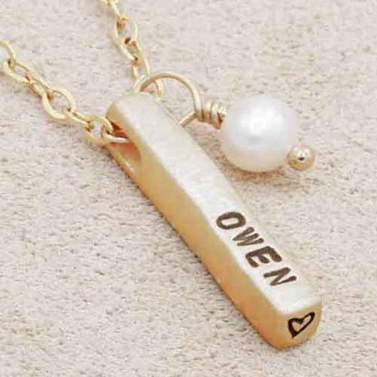 Word of the Year Necklace - 1 side {10k Gold}