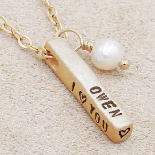 Word of the Year Necklace - 3 sides {14k Gold}