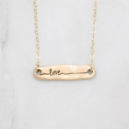 Written With Love Necklace {10k gold}