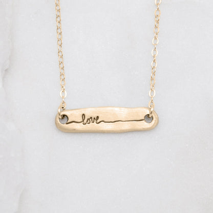 Written With Love Necklace {14k gold}