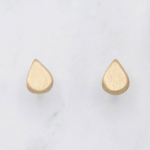 Raindrop Stud Earrings {10k Gold}