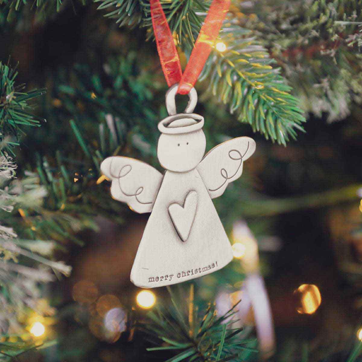 you're my angel ornament hanging on a christmas tree 